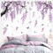 Large Purple Flower Tree Wall Stickers – Hanging Vines & Butterflies Peel & Stick Decals